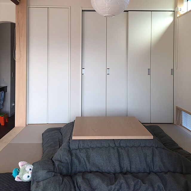 tomioのニトリ-フロアクッション・座布団カバー(スクエア GY) の家具・インテリア写真