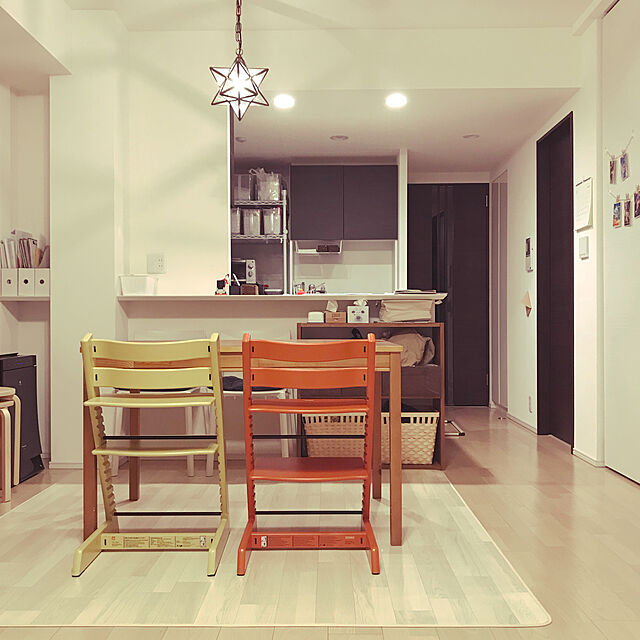 mmのニトリ-木目調フロアラグ(NA 200X200) の家具・インテリア写真