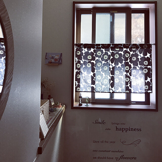 Miriの-marimekko（マリメッコ） カットクロス 約68×50cm MINI UNIKKO（ミニ ウニッコ） ブラックの家具・インテリア写真