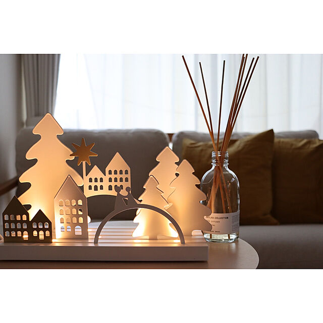manaのイケア-IKEA イケア LEDテーブルデコレーション 景色 雪景色の村 m50533010 STRALA ストローラ クリスマスの家具・インテリア写真