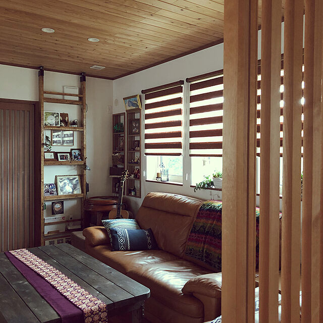 yukichi.wanwaのニトリ-調光ロールスクリーン(コンビゼンBE 90X220) の家具・インテリア写真