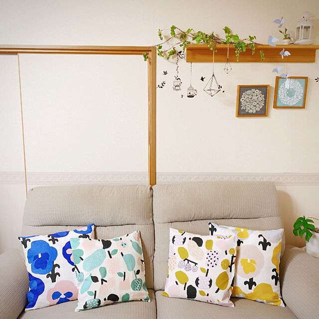 yukaのカウニステ-KAUNISTE（カウニステ） カットクロス 約W75×H50cm Tutti Frutti（トゥッティ・フルッティ） ライトグリーンの家具・インテリア写真