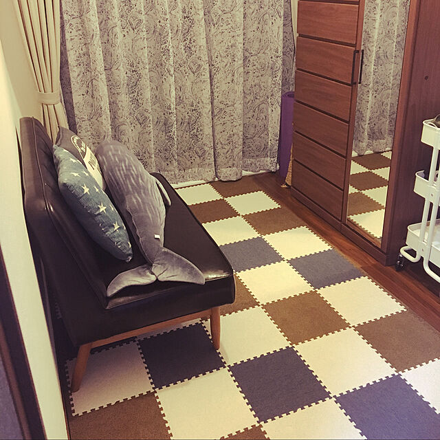 fu-kaのニトリ-ジョイントマット 30×30cm 9枚組(Nドリーミー 9P) の家具・インテリア写真