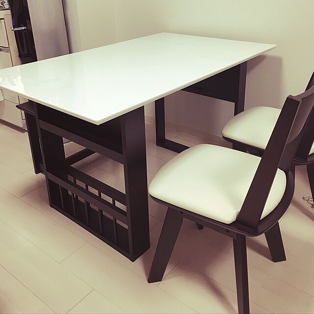 Eのニトリ-伸長式食卓テーブル(ロア MBR)  『送料有料・玄関先迄納品』 『5年保証』の家具・インテリア写真