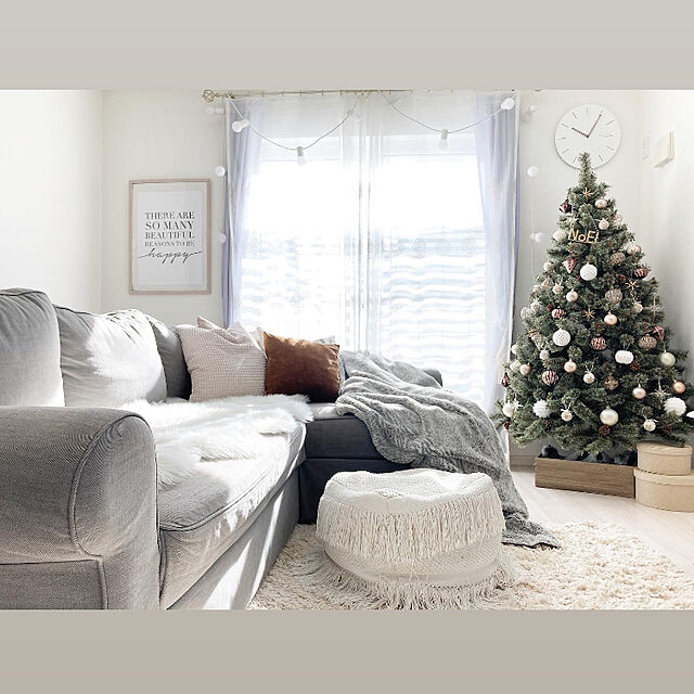 hii--の-【 フレーム別売り 】ポスター MERRY ALPHABET WH　クリスマスの家具・インテリア写真