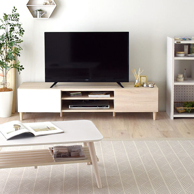 SESAMEの佐藤産業-Like（ライク） ラック（ロータイプ／幅90cm）の家具・インテリア写真