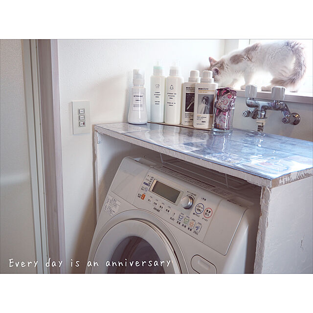 grazieの-3本セット　ire−mono　Laundry　Series　WHITE　洗濯洗剤用ディスペンサー　3本セット（TMKN）【送料無料】【ポイント5倍】【3／14】【あす楽】の家具・インテリア写真