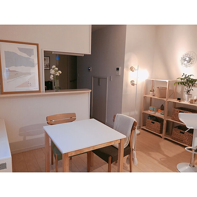 haru.のニトリ-ダイニングチェア(アルナス LBR/GR) の家具・インテリア写真