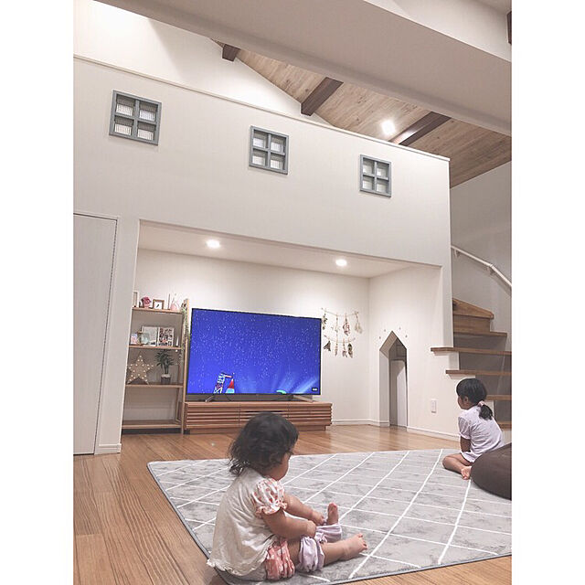 yuri212のニトリ-〔幅62.6×奥行32×高さ125cm〕シェルフ(ラダーN 4D NA) の家具・インテリア写真