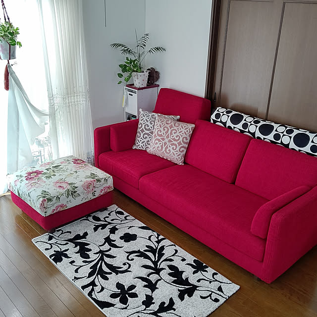 mayuroseのイケヒコ・コーポレーション-トルコ製 ウィルトン織り カーペット カービング 約80×140cm ブラック 2352609の家具・インテリア写真