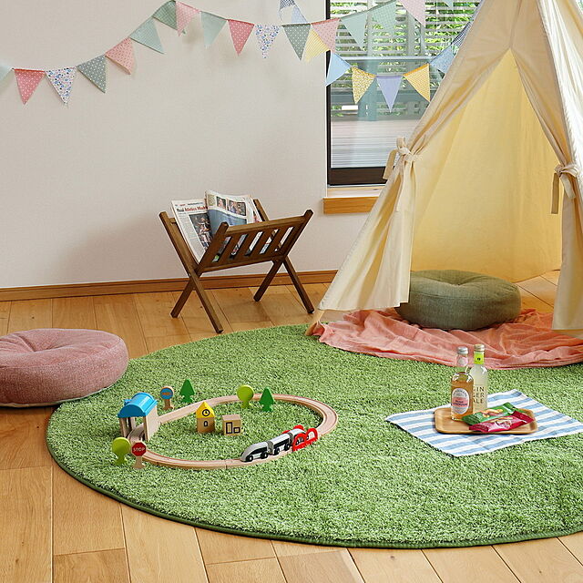 i-studioの萩原-ふっくら贅沢な芝生ラグマット シーヴァの家具・インテリア写真