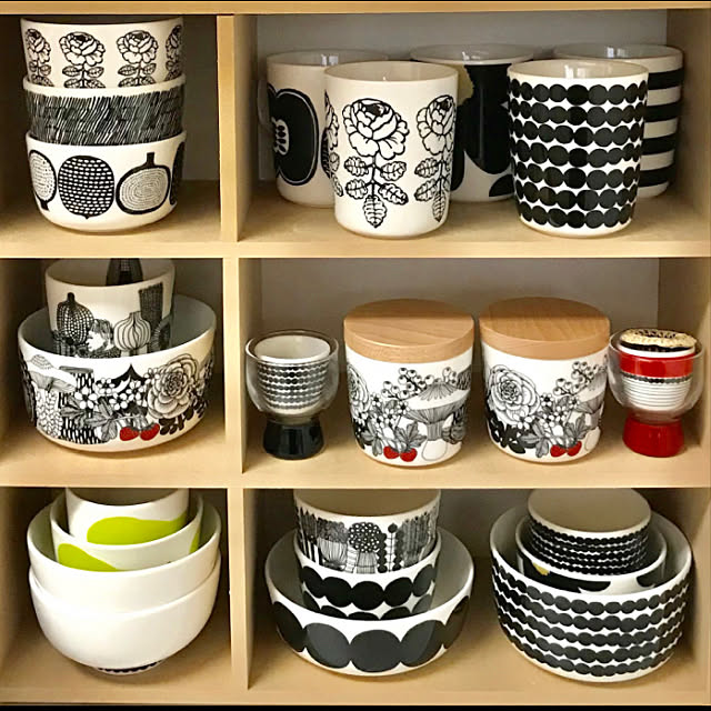 kyoniの-【セール30%OFF】 マリメッコ マグカップ 250ml コンポッティ ホワイト×ブラック marimekko KOMPOTTI おしゃれ 人気の家具・インテリア写真