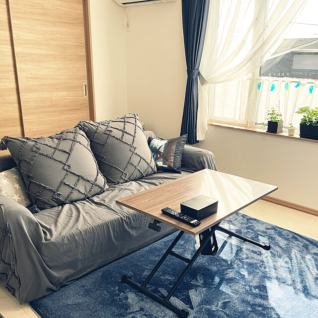 na1412のニトリ-ジャンボクッションカバー(ヨナDGY 65×65cm) の家具・インテリア写真