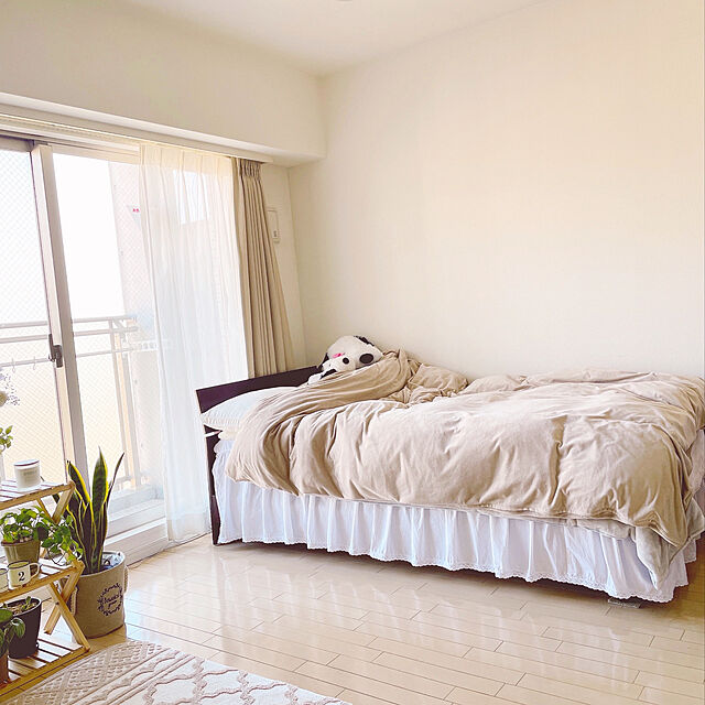 yuuのニトリ-毛布にもなる掛け布団カバー シングル(NグリップNウォームWSP i-n MO S) の家具・インテリア写真