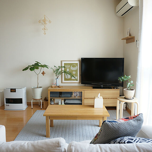 shima_shimaの無印良品-無垢材ローテーブル・オーク材・９０×４５ｃｍの家具・インテリア写真