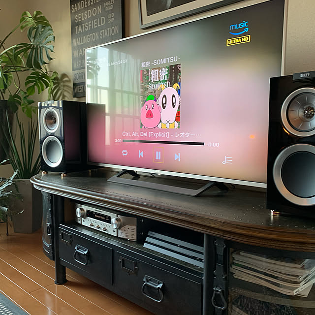 ONP72BearのKEF-R100 [ピアノブラック ペア]の家具・インテリア写真