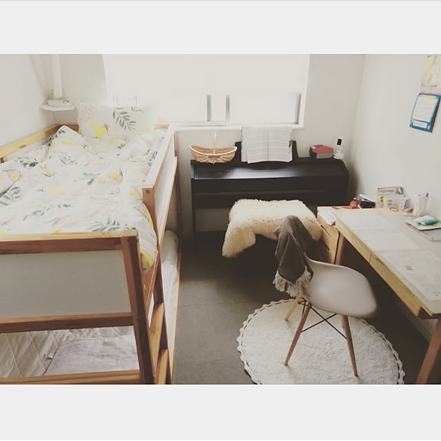 mokoのニトリ-掛け布団カバー シングル(ワッフルフルーツ S) の家具・インテリア写真