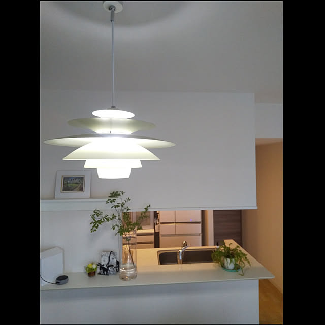 sawa.rararaのインターフォルム-インターフォルム ペンダントライト LT-8825WH ノルデン ホワイト LED電球付 北欧 ナチュラルの家具・インテリア写真