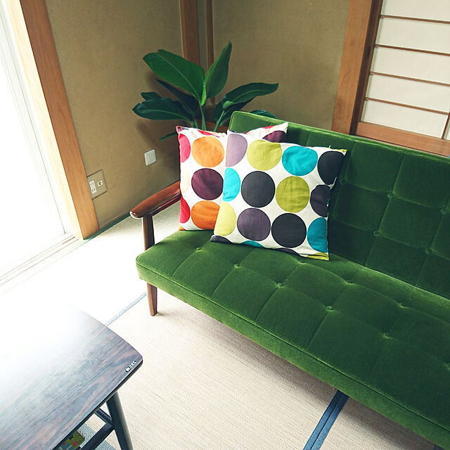 maronのニトリ-ふっくら竹ラグ(タイド2Q 180X180) の家具・インテリア写真
