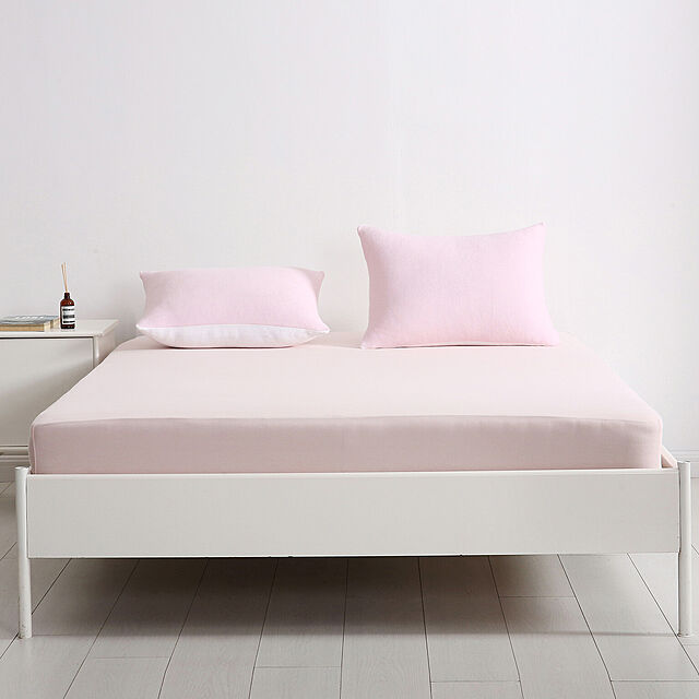 ingismの@fit-ぴったりフィットシーツ ニット ピンクの家具・インテリア写真