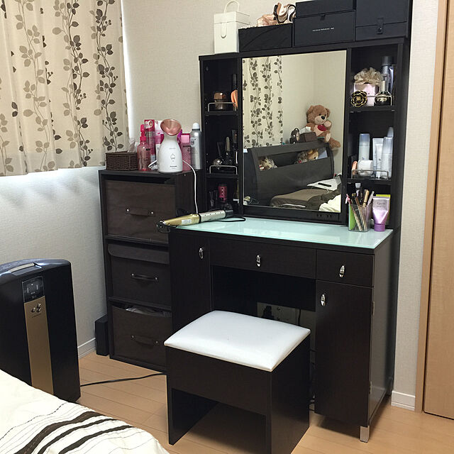 kyokoのニトリ-両袖ドレッサー(ドレッサー コナ2 DBR) の家具・インテリア写真