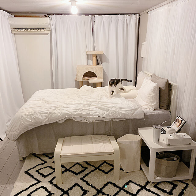 Shihoのニトリ-セミダブルベッドフレーム(カーシーTDB) の家具・インテリア写真