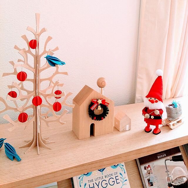 mippiのNORDIKA nisse ノルディカ ニッセ-NORDIKA nisse ノルディカ ニッセ クリスマス 木製人形 (そりをひいたサンタ/レッド / NRD120060)の家具・インテリア写真