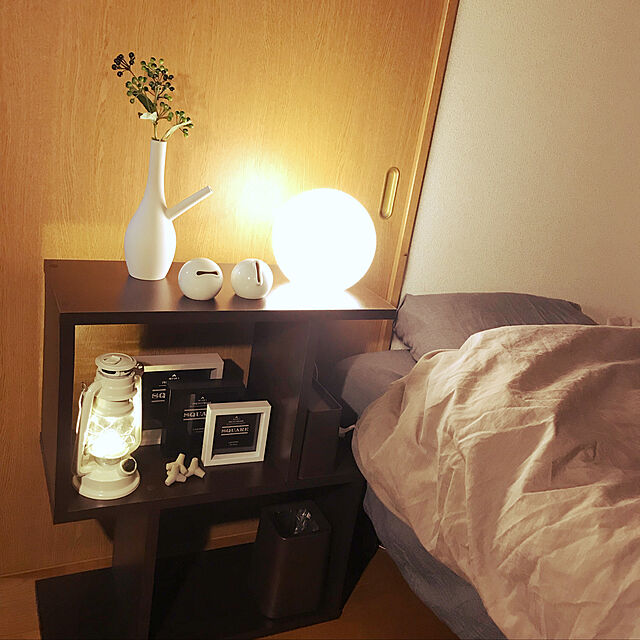 chikoのニトリ-〔幅59x奥行26.5x高さ72.4cm〕ディスプレイに最適な自在シェルフ クルリ 2段（DBR) の家具・インテリア写真