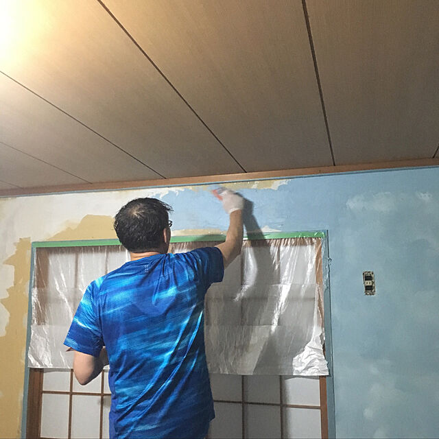 Satorahappyの日本プラスター-日本プラスター 漆喰うま～くヌレール 18kg 水色 うまくヌレールの家具・インテリア写真
