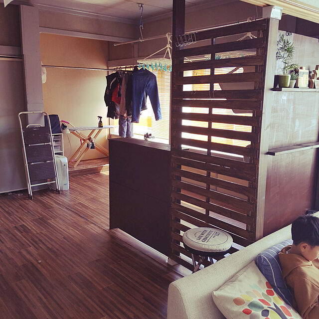 ohayaの中山福-ベストコ ナチュラルウッドアイロン台 スタンド式 アイロン置きラック付き セレーノ ND-3374の家具・インテリア写真