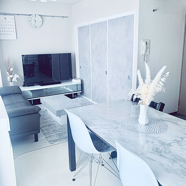 kiraの-GRANADA セラミックダイニングテーブル ホワイト 150cm x 80cm　筑波産商 　人気 おすすめ ランキング 送料無料 クーポン プレゼントの家具・インテリア写真