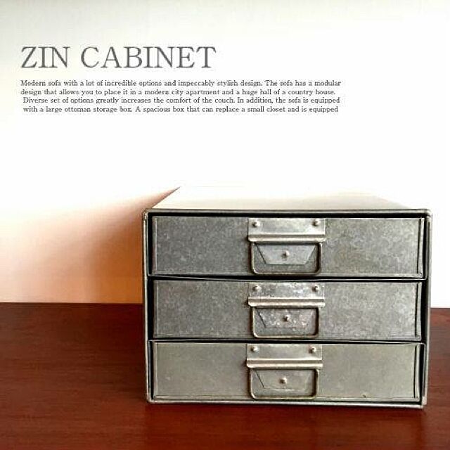 a-gleamの-Zin Cabinet/ジンキャビネット【ブリキ ビンテージ インダストリアル アンティーク フレンチ 北欧 シャビー 店舗什器 】の家具・インテリア写真
