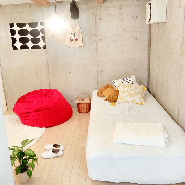 y.mのニトリ-ビーズソファカバー 大(NウォームH WGY) の家具・インテリア写真