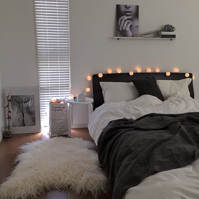 ruicoの-コットンボールランプ　白色　（ON・OFF　スイッチ付き）の家具・インテリア写真
