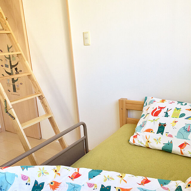 miyuのイケア-ＩＫＥＡ/イケア　LATTJO　掛け布団カバー＆枕カバー　マルチカラー（003.510.07/00351007）の家具・インテリア写真