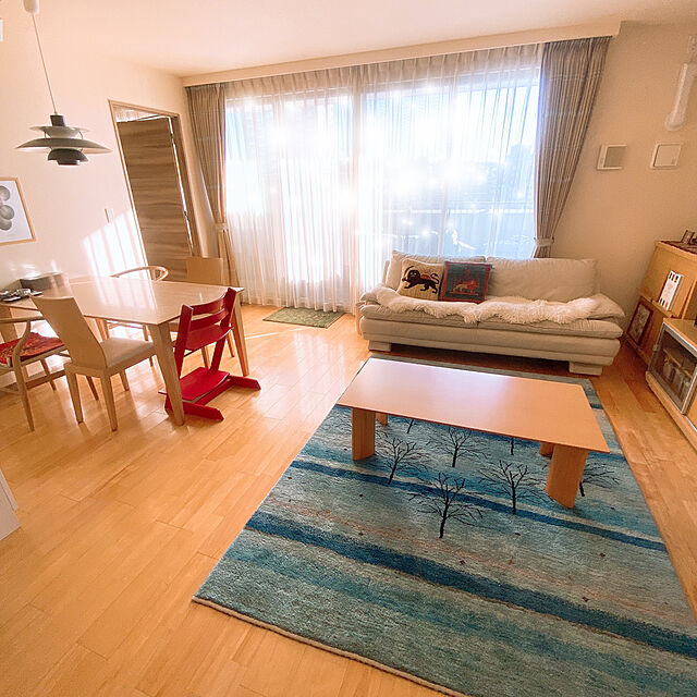 ringonomiのイケア-LUDDE ムートンラグマット 羊革 IKEA イケアの家具・インテリア写真