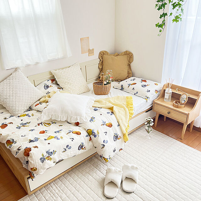 ayakaのニトリ-【デコホーム商品】掛け布団カバー（フルーツガラ NS4 S） の家具・インテリア写真