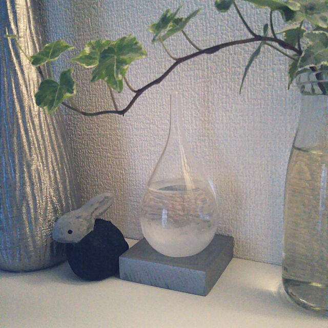 okochanの-ストームグラス ガラス天気予報ボトル ストーム瓶 Large 気象予報 結晶観察器 しずく型 水滴状 インテリア 雑貨 置物 オブジェ 飾りの家具・インテリア写真