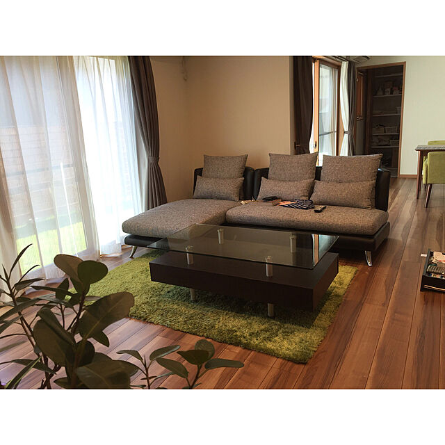 yuu.のニトリ-センターテーブル(スプレンダー3 120セット DBR) の家具・インテリア写真