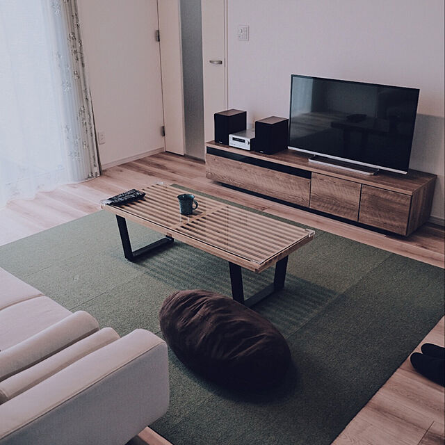 ryoのニトリ-【10枚以上で販売】タイルカーペット(ハーゲン DGR 50X50) の家具・インテリア写真