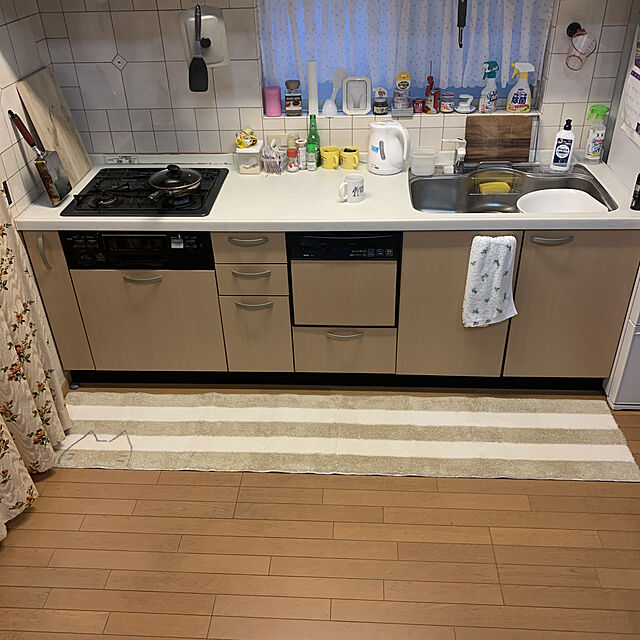 hisashiのオカ-うちねこ 洗える キッチンマット 45×120cm / 45×180cm / 45×240cmの家具・インテリア写真