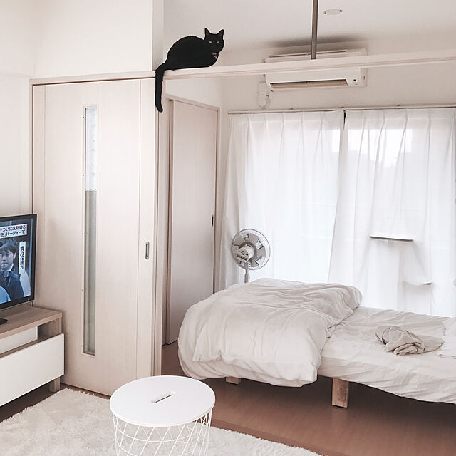 kuroの無印良品-扇風機・リモコン付（低騒音ファン・サーキュレーションタイプ）の家具・インテリア写真