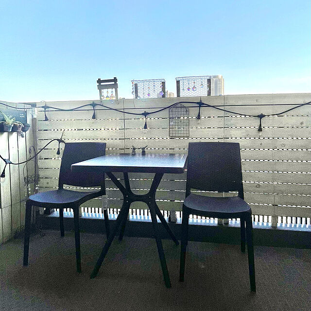 funiの-スクエアテーブル Bosco（チャコールグレー）　MPF-01TG（32552800）（タカショー）送料無料　ガーデンファニチャー　ガーデン家具　ガーデンテーブル　机の家具・インテリア写真