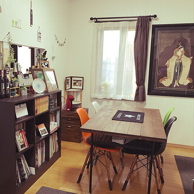 Caoluのニトリ-本棚(サラ 10114 DBR) の家具・インテリア写真