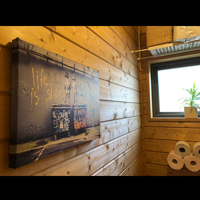 K.yoのサンニード-サンニード クラウドストッカー 3連 トイレットペーパー 収納 壁掛け 幅35×奥行11×高さ7 ブラック 黒 CWS-3-BKの家具・インテリア写真