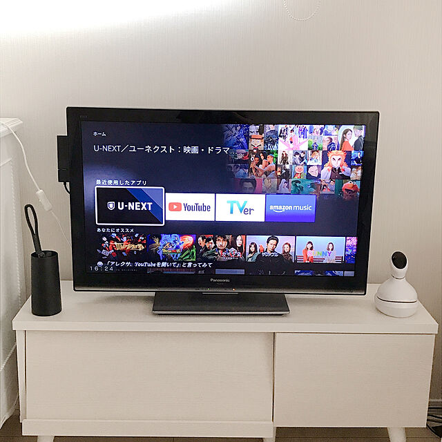 miho_roomのJKプラン-JKプラン テレビ台 ローボード 40インチ 40型 幅105 高さ45 テレビボード フラップ扉 引き出し 収納の家具・インテリア写真