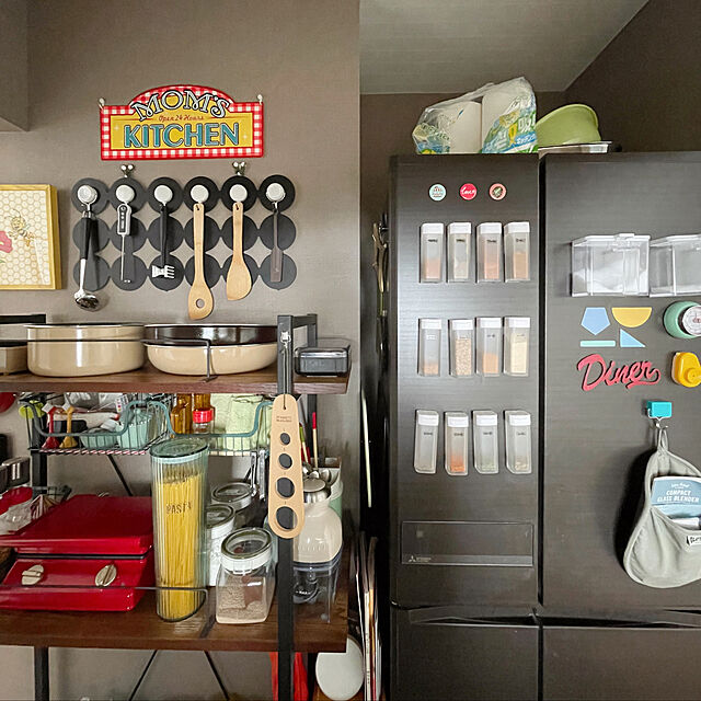 maiyokoyamaの-ママのキッチン　U.S.ヘヴィースチールサインの家具・インテリア写真