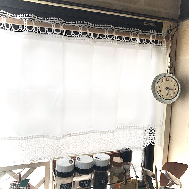 watakoのニトリ-小窓カーテン(エレガンス 100x45) の家具・インテリア写真