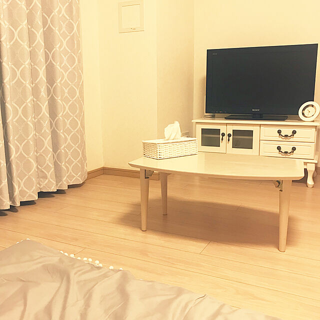 sasoのニトリ-裏地付き遮光2級・遮熱カーテン(パターン グレー 100X200X2) の家具・インテリア写真