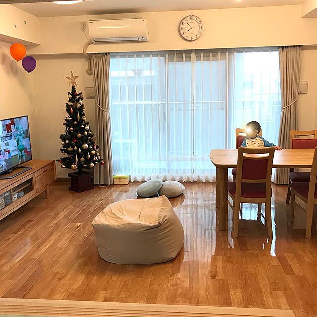 Risaのニトリ-モッチモチクッション(マシュマロTBL 直径40cm) の家具・インテリア写真